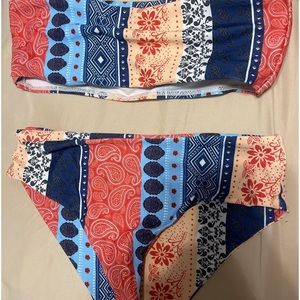 strapless shein bikini